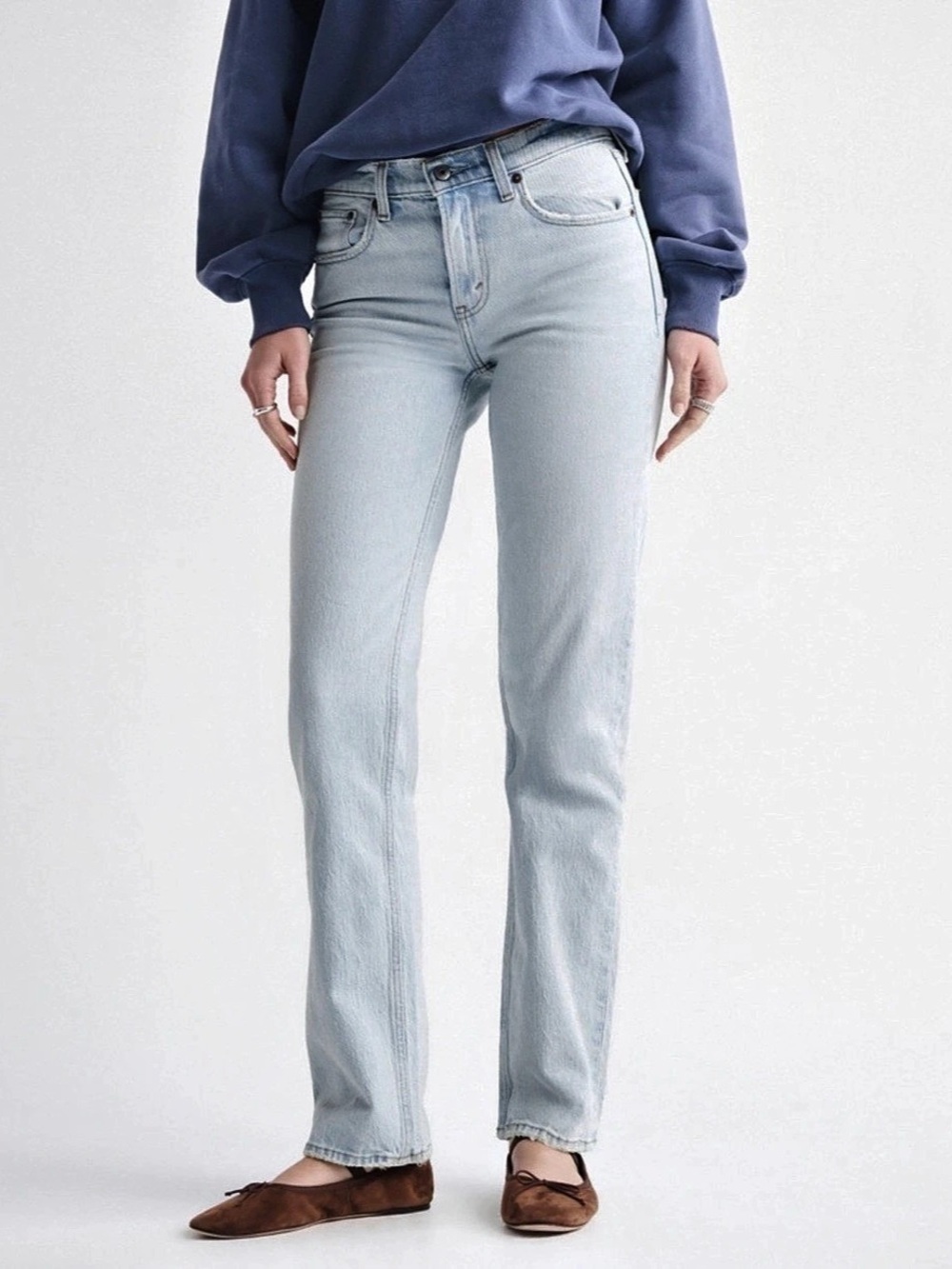 Abercrombie & Fitch Low Rise 90s Straight Jean Waist 25